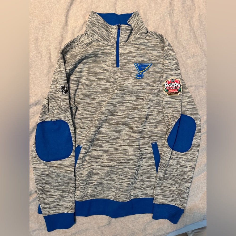 Fanatics brand blues winter classic 1/4 zip
Vintage look